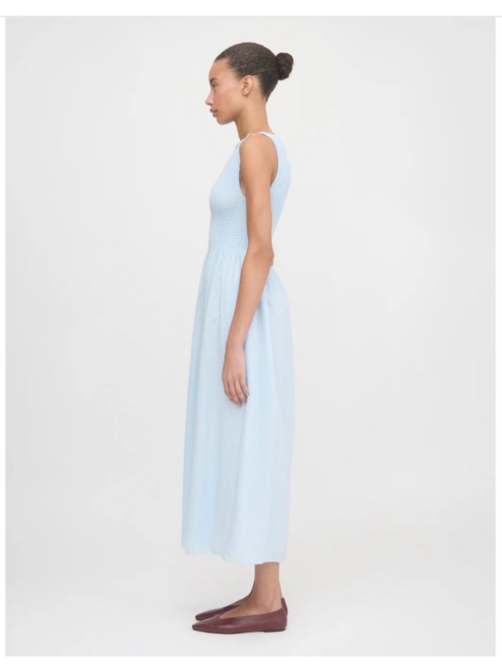 Hill House white Eyelet smocked Nap Dress - Picture 12 of 13
